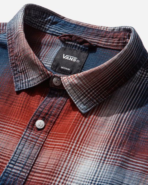 Vans Red Plaid Longsleeve Shirt Racing for men