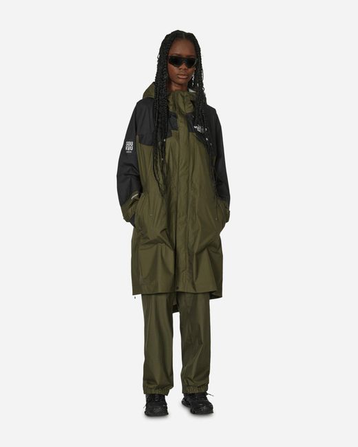 The North Face Project X Green Undercover Soukuu Hike Packable Fishtail Shell Parka Forest Night