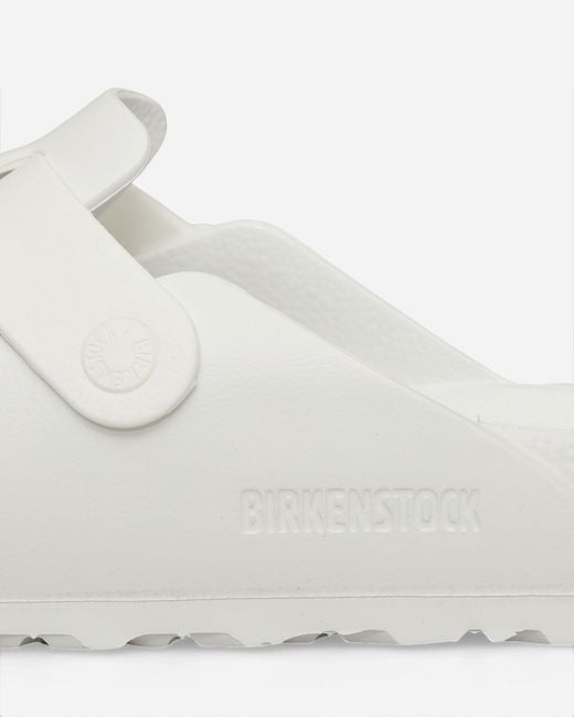 Birkenstock White Boston Eva Sandals