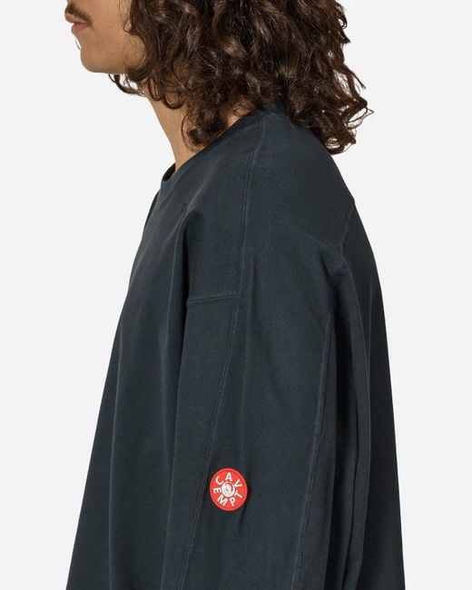Cav Empt Overdye Forward Line Heavy Longsleeve T-Shirt in Blue for