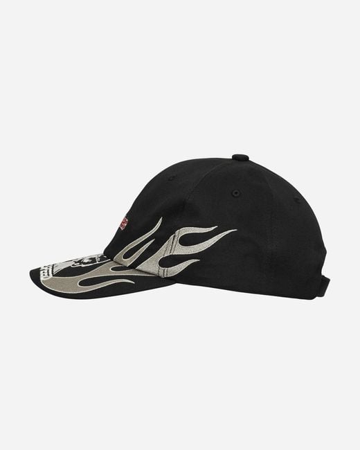 2025年激安 Hysteric Glamour Double Speed Embroidered Cap in Black for 帽子