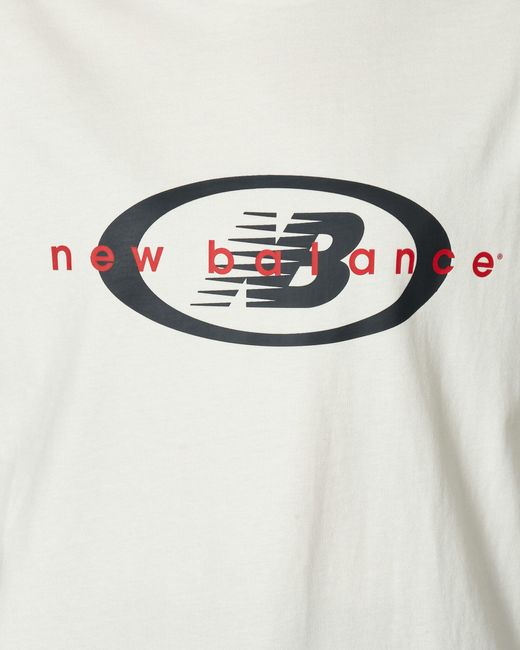 New Balance White Archive Oversized T-shirt Sea Salt