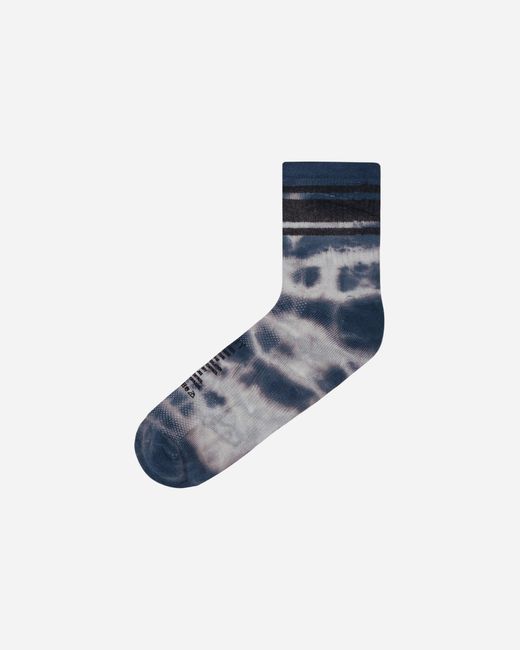 Satisfy Blue Merino Tube Socks Ink Tie-dye for men