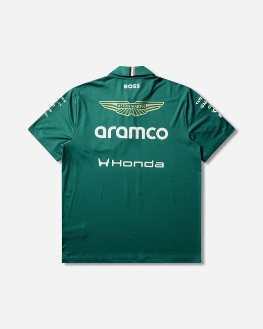 PUMA Green Aston Martin Aramco F1 Team Replica Polo Lux for men