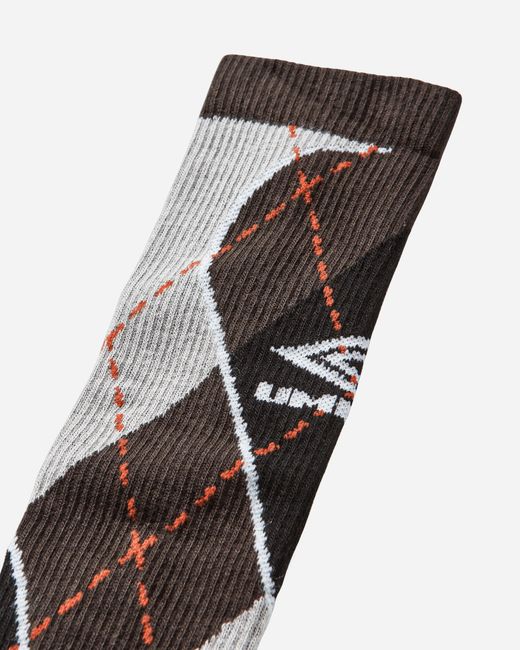 Umbro White Sport Argyle Socks Dark for men