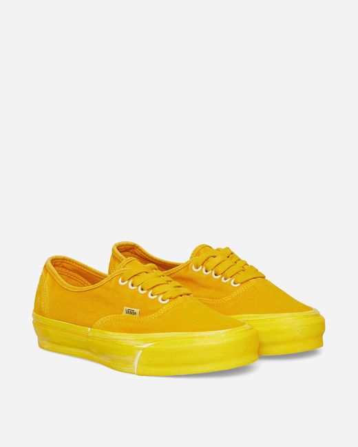 Vans Yellow Authentic Reissue 44 Lx Sneakers Dip Dye Lemon Chrome for men