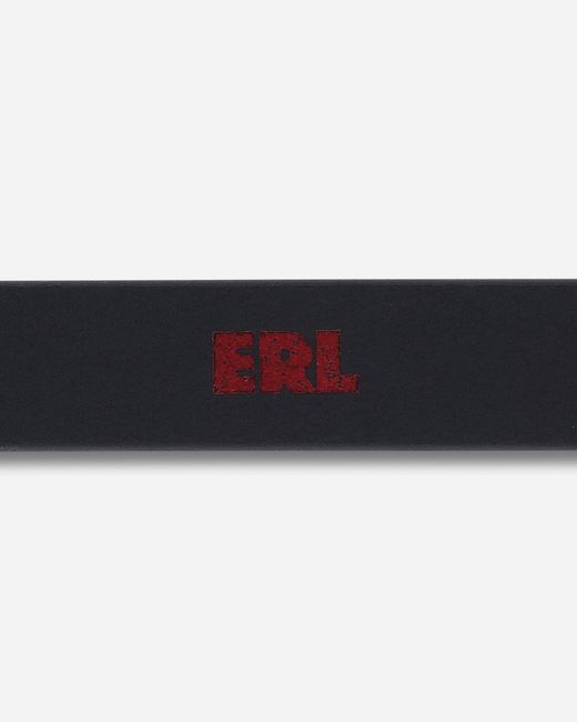 ERL White Suede Skinny Belt for men