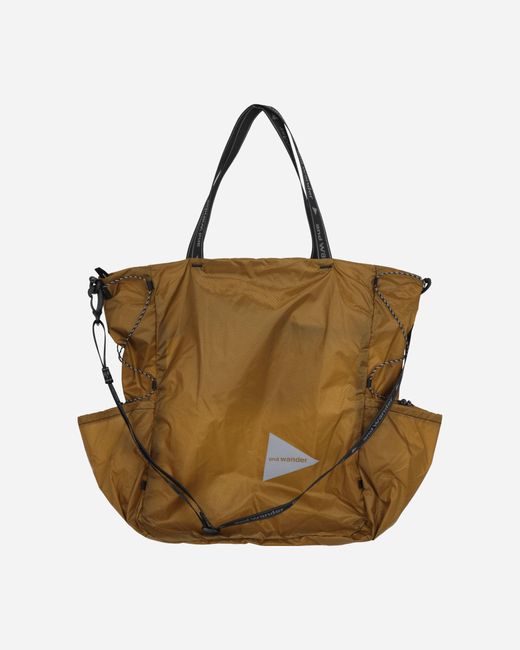 And Wander Metallic Sil Tote Bag for men