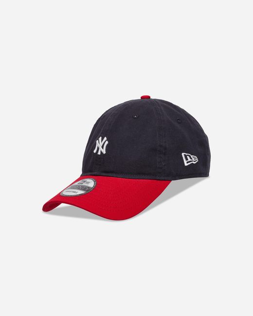 KTZ Red New York Yankees Mlb Washed Contrast 9twenty Adjustable Cap Navy for men
