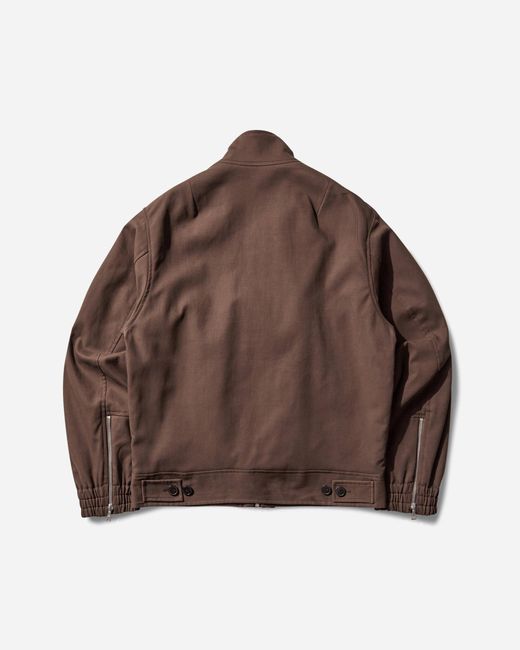 Dries Van Noten Brown Men S Overdyed Shell Jacket Mud for men