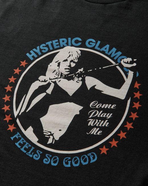 Hysteric Glamour Black Men S Come Play With Me Longsleeve T-shirt for men