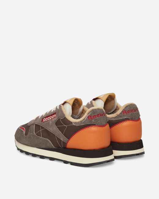 Reebok Brown Classic Leather Premium Sneakers Dark Chocolate for men