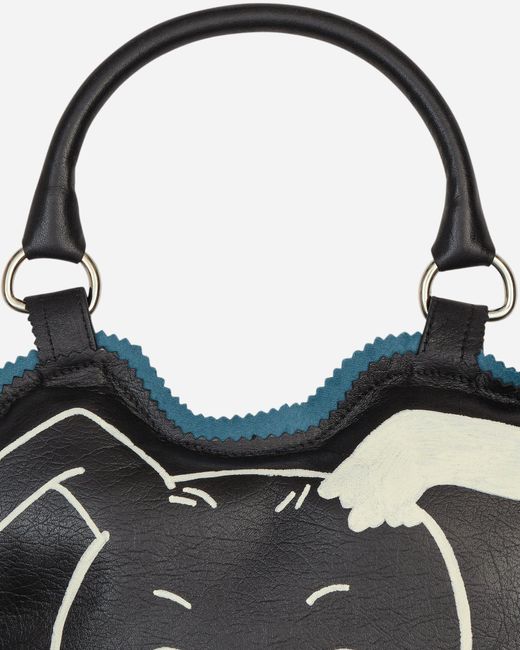 Bode Black Hand Drawn Puppy Bag for men