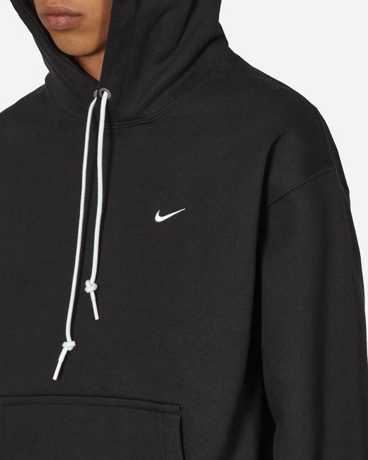 Nike Solo Swoosh Hooded Sweatshirt Black for men