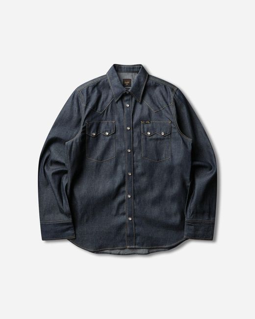 Lee Jeans Blue Men S 101 50s Western Shirt Dry for men