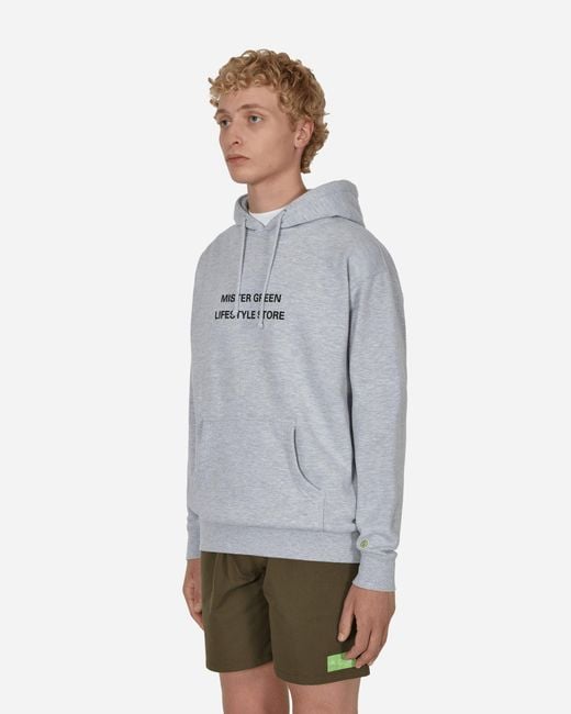 Mister Green Gray No 1 Hoodie for men