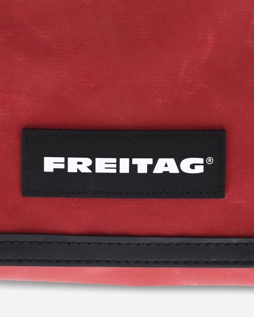 Freitag F14 Dexter Slim Messenger Bag White / Red for men