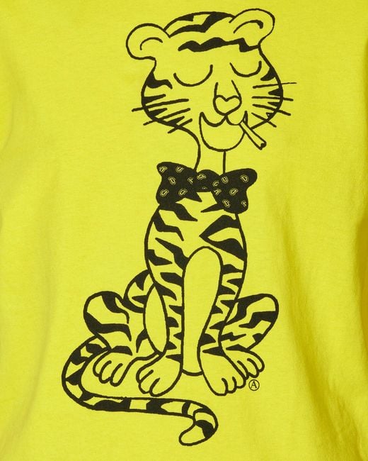 Aries Yellow Smoking Tiger Baby T-shirt