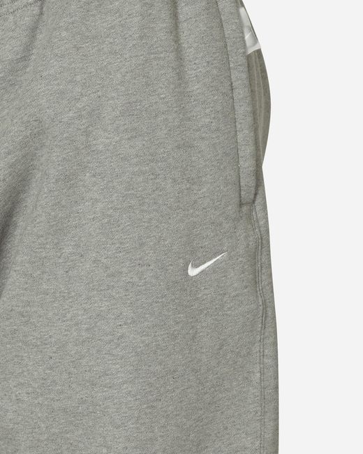 Nike Gray Solo Swoosh Sweatpants Dark Grey Heather for men