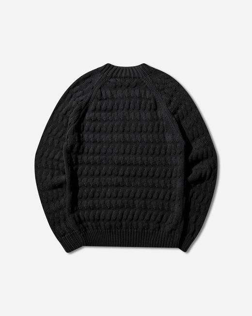 _J.L - A.L_ Black S Mies Knit Sweater Shungite for men