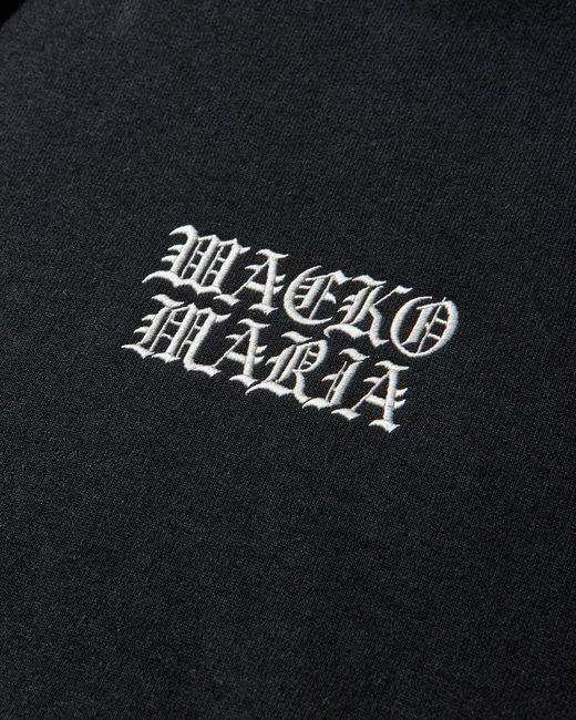 Wacko Maria Black Heavy Weight Hoodie (Type-1) for men