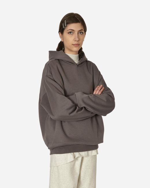 Adidas Gray Basketball Hooded Sweatshirt Charcoal