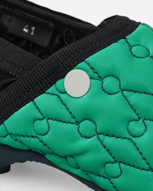 Kiko Kostadinov Green Men S Solix Slippers Chlorophyll / Ink Black for men