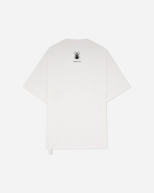 Oamc Peacemaker White Stencil Print Oversized Fit T-Shirt for men