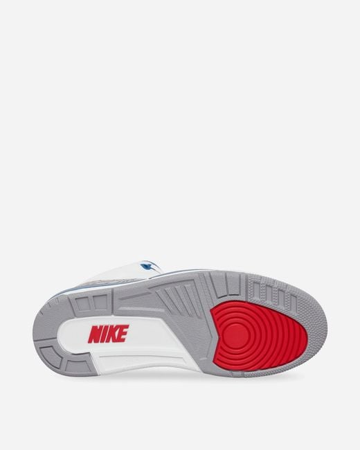 Nike Blue Air Jordan 3 Retro Sneakers True for men