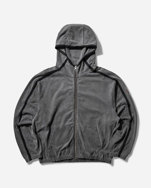 Cav Empt S Overdye Taped Light Zip Hoodie Charcoal in Grey for Men