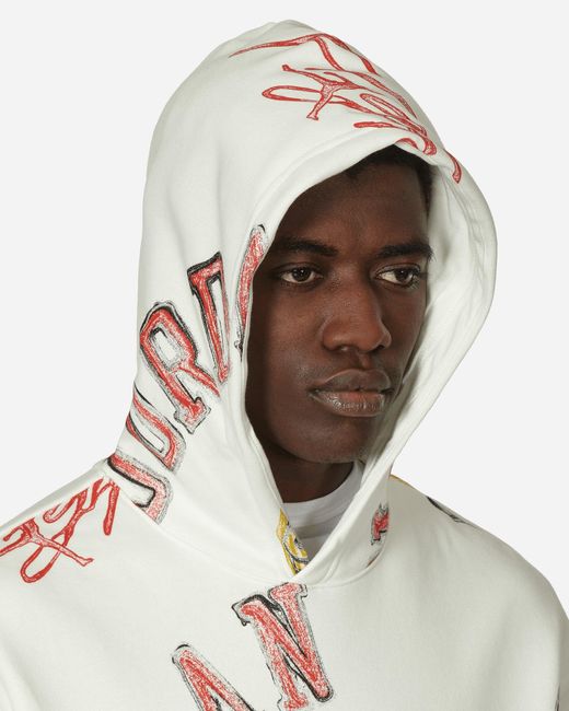 Nike Brooklyn Fleece Hooded Sweatshirt White for men