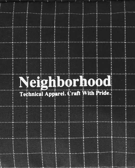 Neighborhood Black Reflective Pouch for men