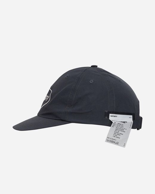 Satisfy Blue Peaceshell Running Cap Charcoal for men