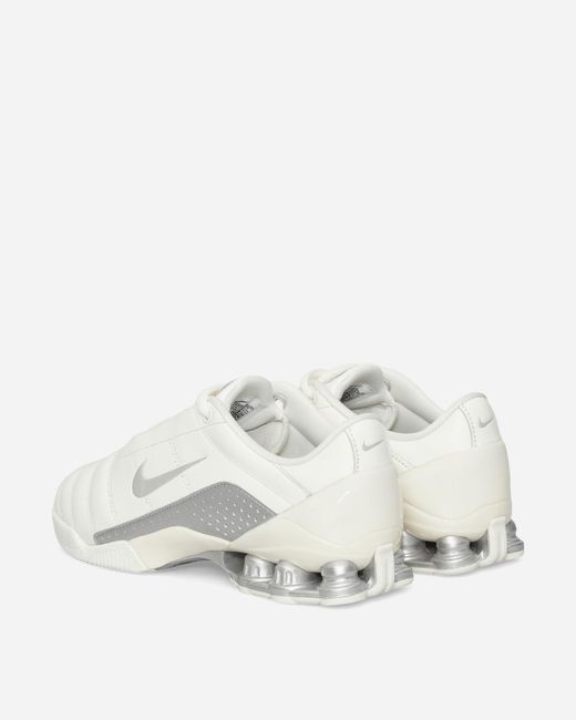 Nike White Women S T90 Shox Magia Sneakers Sail / Metallic Silver