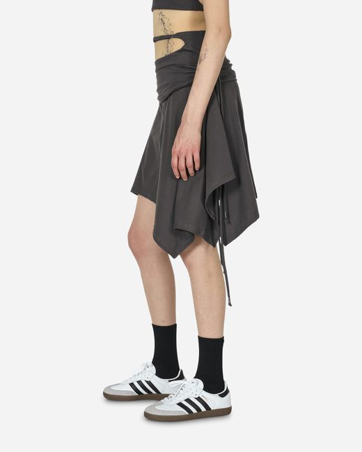 Toile Studios Black System Midi Skirt Charcoal