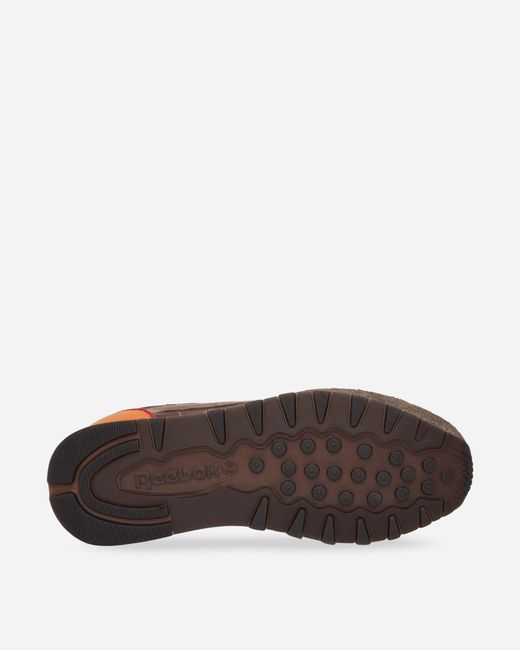 Reebok Brown Classic Leather Premium Sneakers Dark Chocolate for men