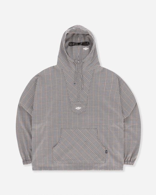 Umbro Gray Masked Checked Anorak Check for men