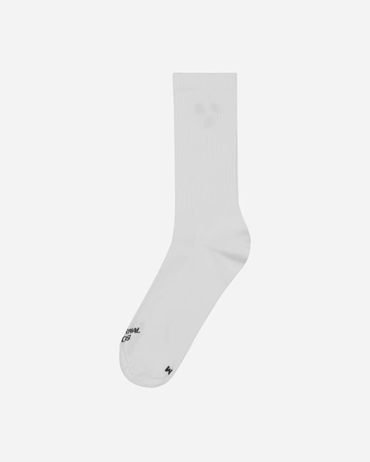 Pas Normal Studios White Off-race Ribbed Socks for men