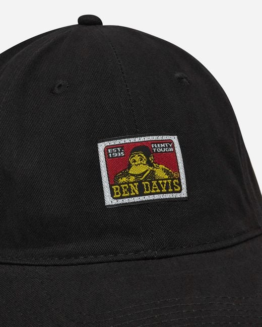 Ben Davis Work Clothes Black Cotton Twill Baseball Cap for men