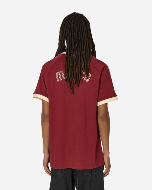 Adidas Red Mexico Adicolor 3-stripes T-shirt Noble Maroon for men