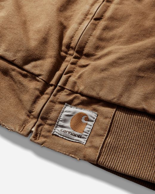 Carhartt Brown S Og Santa Fe Jacket Hamilton Tobacco (Grind Washed) for men