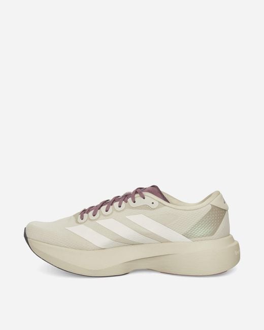 Adidas Natural Adizero Evo Sl Sneakers Putty Alumina Shadow Fig for men