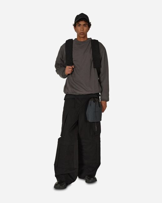 BRYAN JIMENE`Z Gray Insulated Pullover Graphite for men
