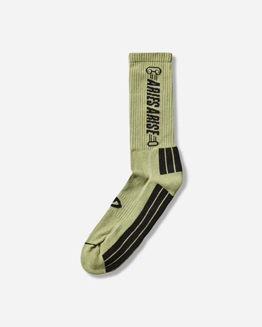 Aries Green Column Socks Sulphur for men