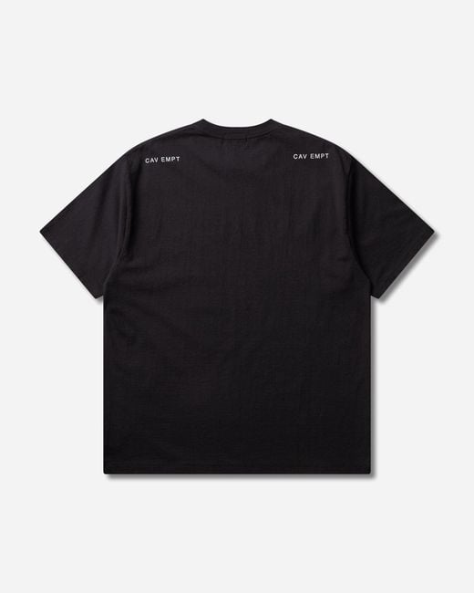 Cav Empt Black S One Dimensional Projection T-Shirt for men