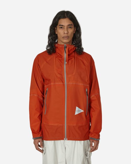 And Wander Red 3l Ul Rain Jacket for men
