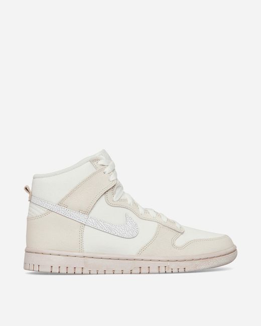 Nike Dunk Hi Retro Premium Sneakers White in Natural for Men | Lyst