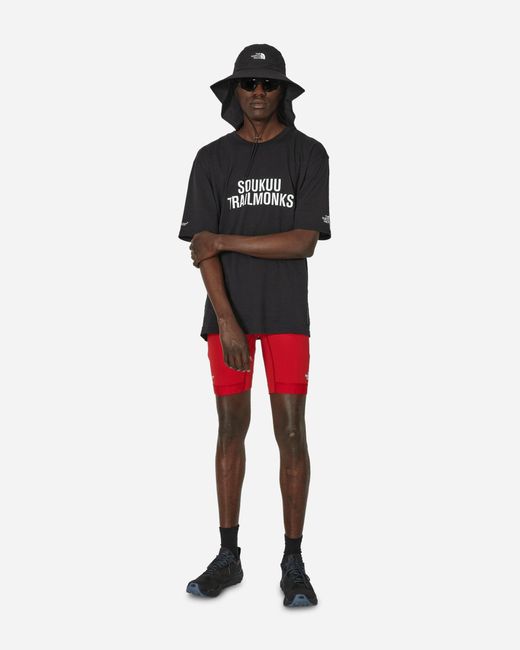 The North Face Project X Red Undercover Soukuu Trail Run Utility Shorts Tights Chili Pepper for men