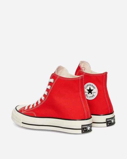 Converse Red Chuck 70 Hi Vintage Canvas Sneakers Fever Dream for men