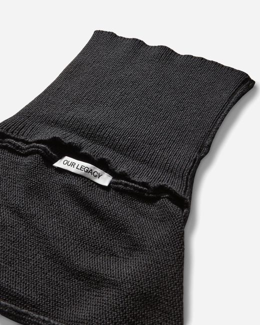 Our Legacy Black Mock Scarf